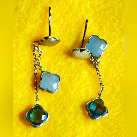 Ross-Simons Italian 1.90 ct. t.w.
London Blue Topaz and 1.40 ct. t.w. Aquamarine - Picture 2 of 4